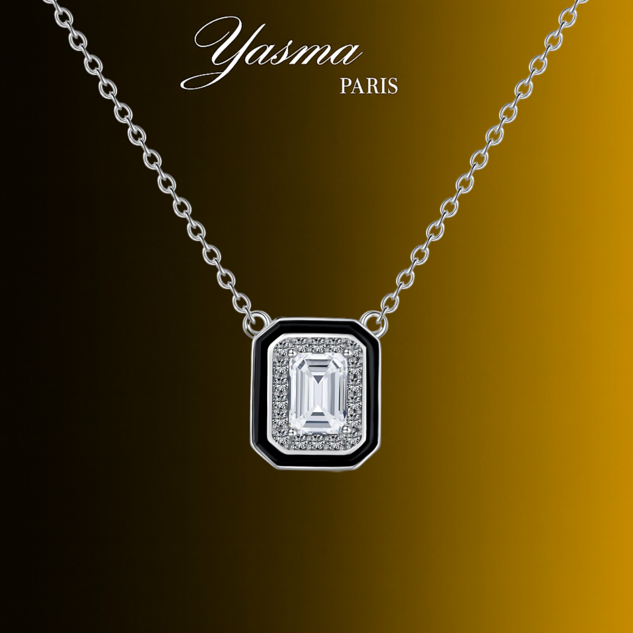 Collier Yasma - Argent massif 925 certifié et pierre Zircon