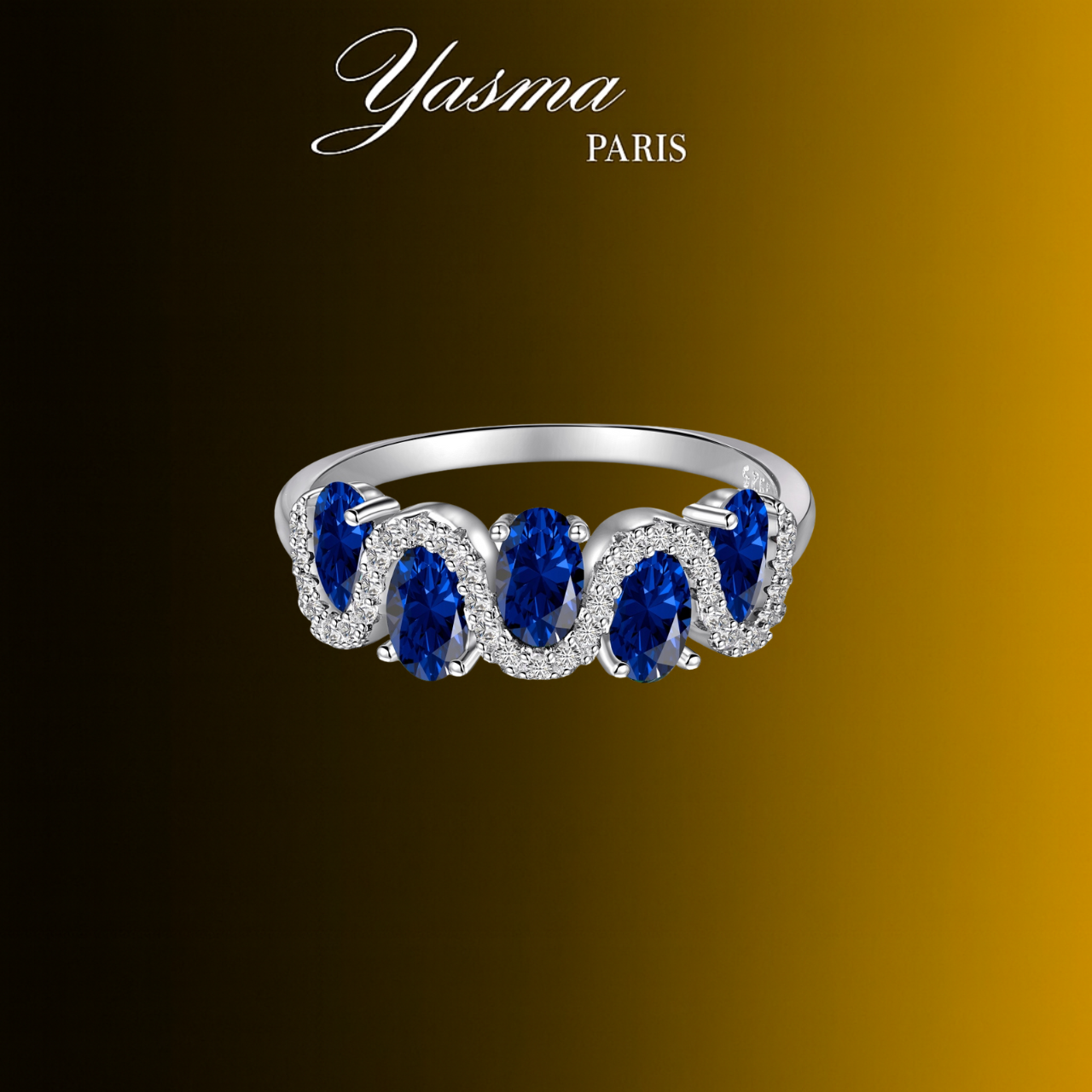 Bague Sirena bleu - Argent 925