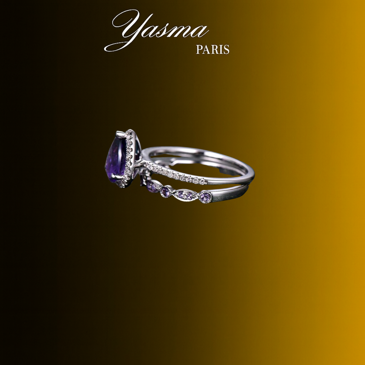 Bague Violette Argent 925