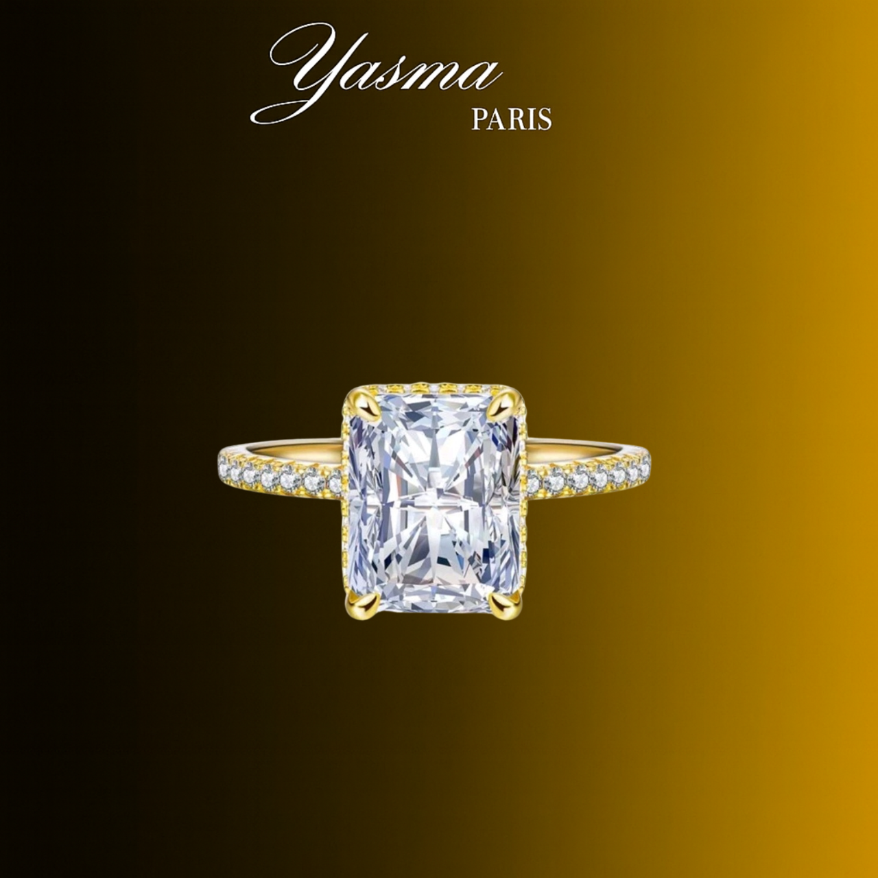 Bague Impériale - Argent 925 - Plaqué or et zircon