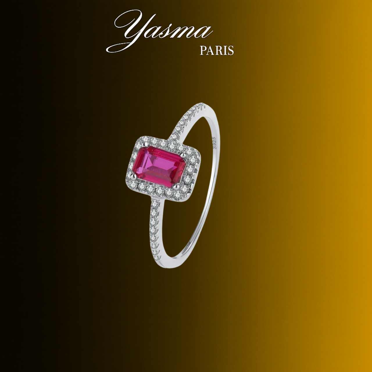 Bague Sublime Rubis - Argent 925 & Zircon