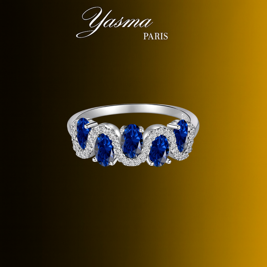 Bague Sirena bleu - Argent 925