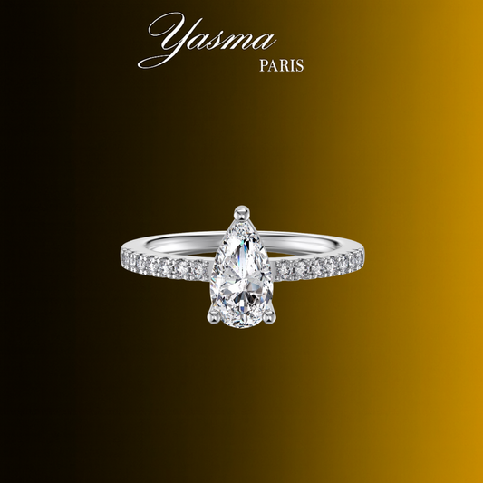 Bague Cristal, Argent 925 massif certifié