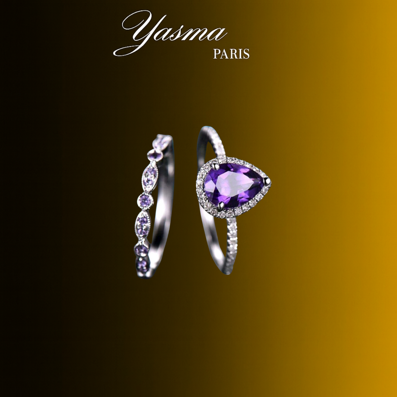 Bague Violette Argent 925