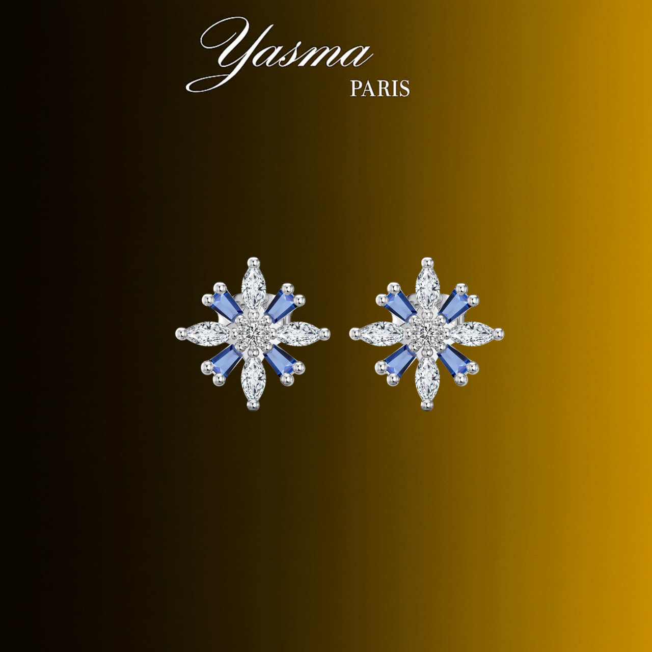 Boucles d'oreilles Astra - Argent 925 et Zircon