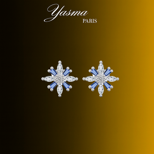 Boucles d'oreilles Astra - Argent 925 et Zircon