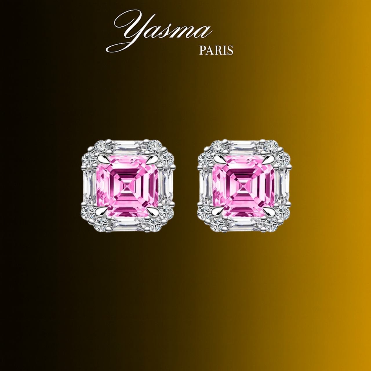 Boucles d’oreilles Élégance Rose - Argent massif 925