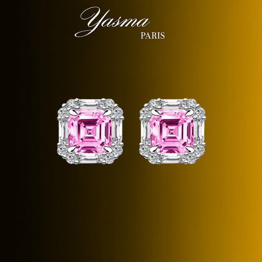 Boucles d’oreilles Élégance Rose - Argent massif 925