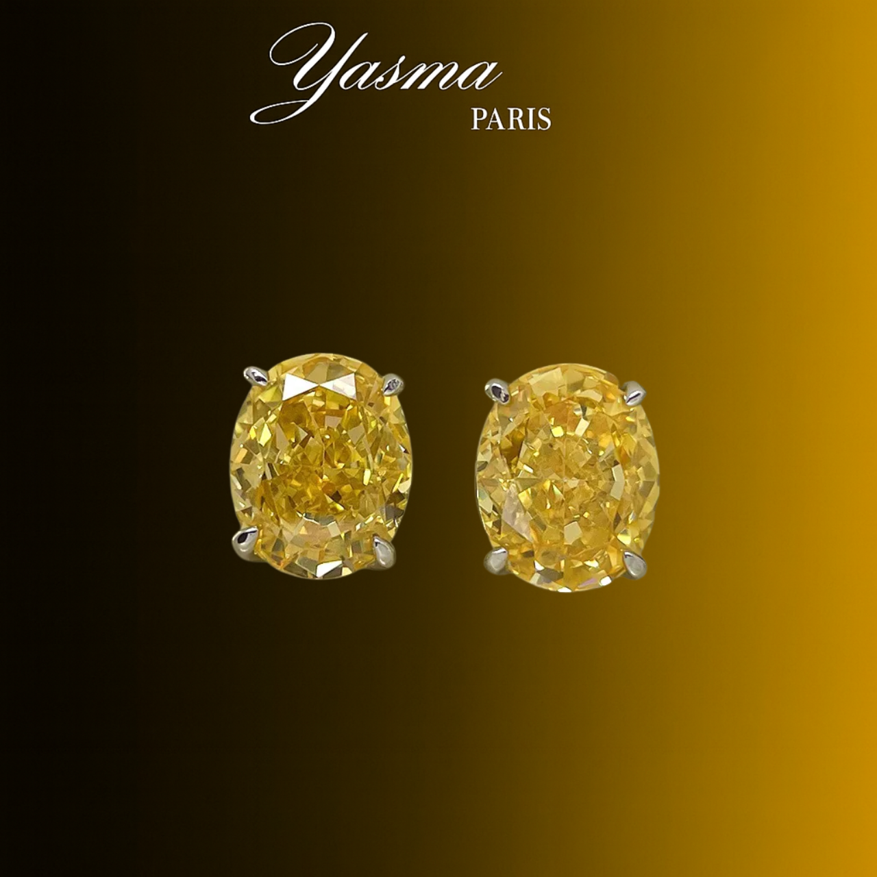 Boucles d’oreilles Éclat Soleil - Argent massif 925 & Zircon