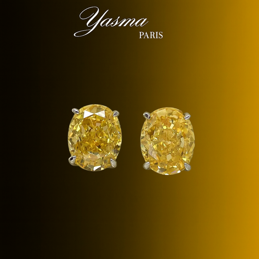 Boucles d’oreilles Éclat Soleil - Argent massif 925 & Zircon