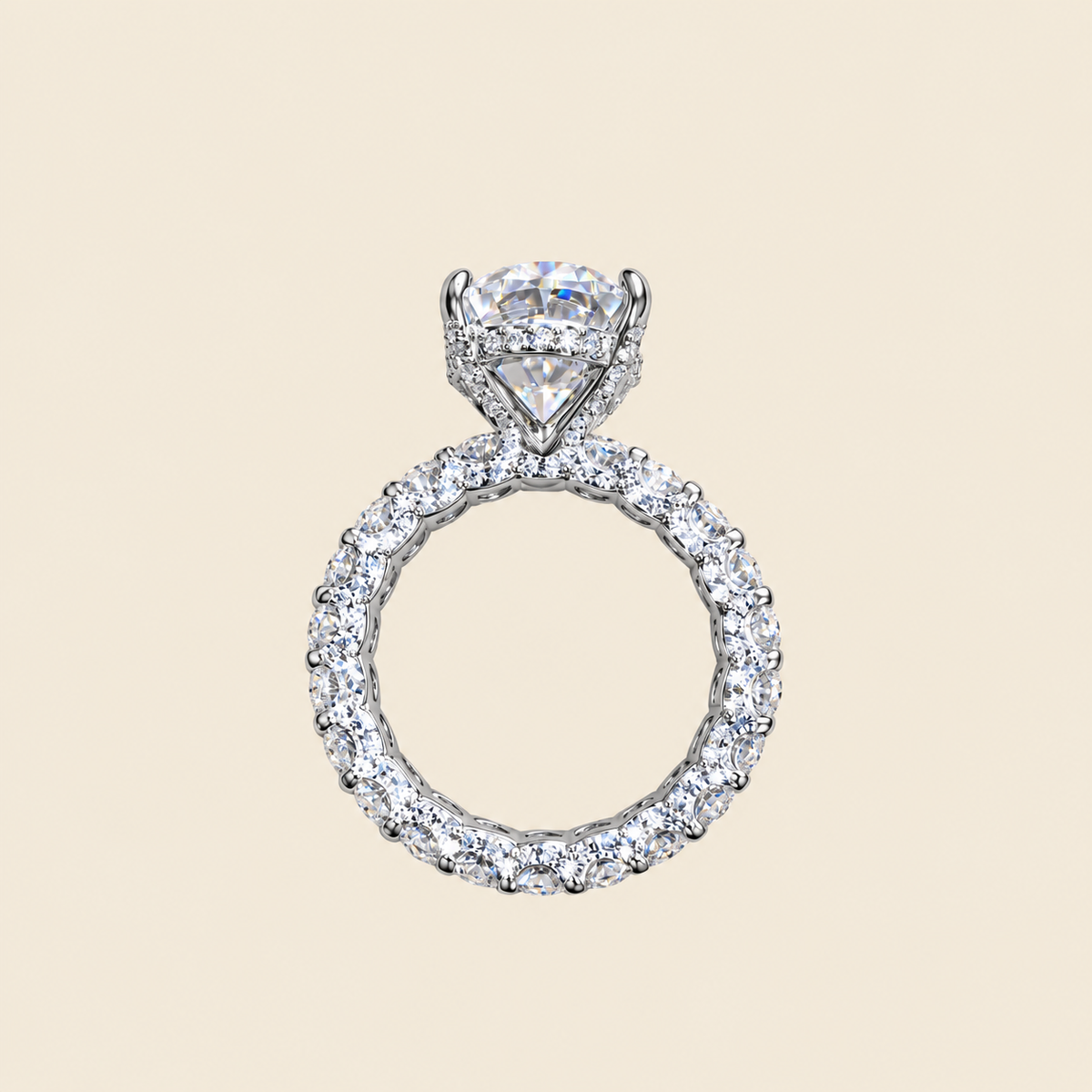 Dalida 8 carats de Moissanite