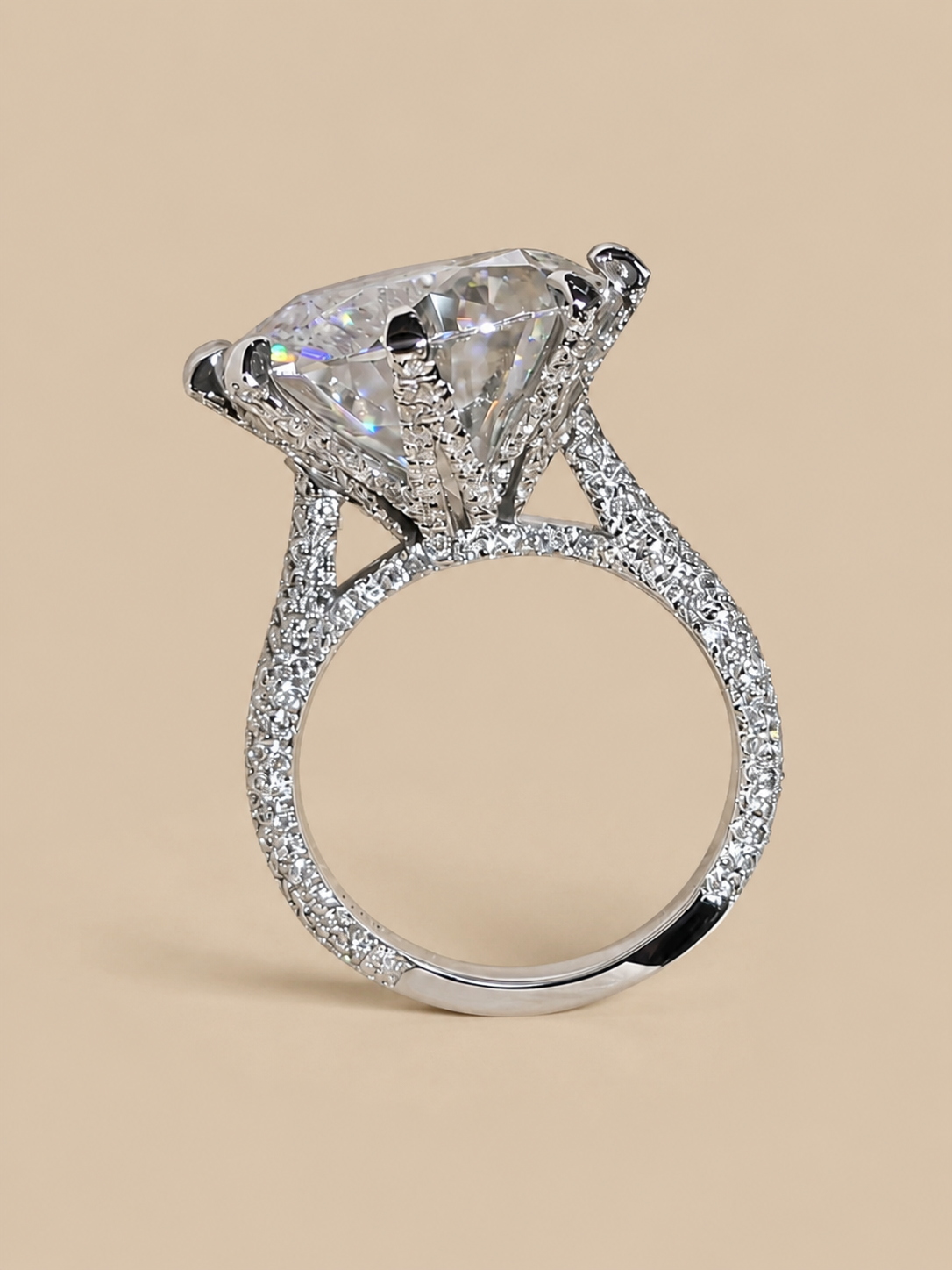 Merilyn Diamond - Argent 925 & Moissanite 10 carats