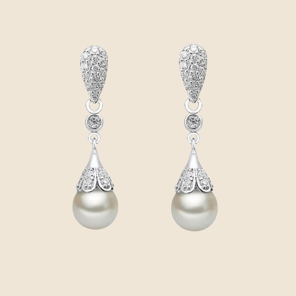 Boucles d'oreilles Perla Argent 925 zircon