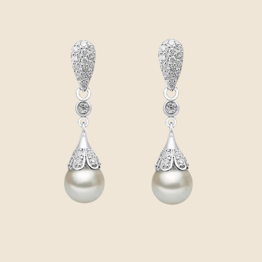 Boucles d'oreilles Perla Argent 925 zircon