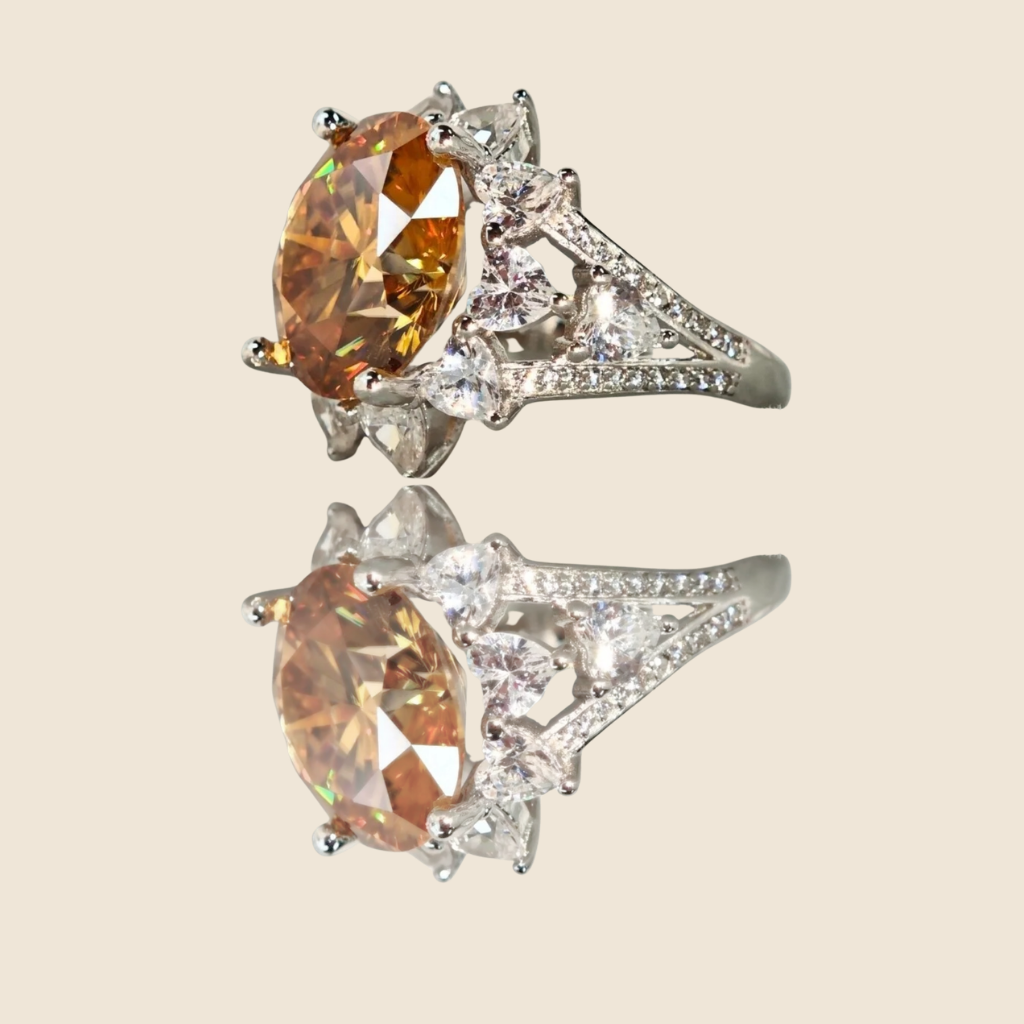 Bague Sophia - Argent 925 & Moissanite 10 carats - PRÉCOMMANDE