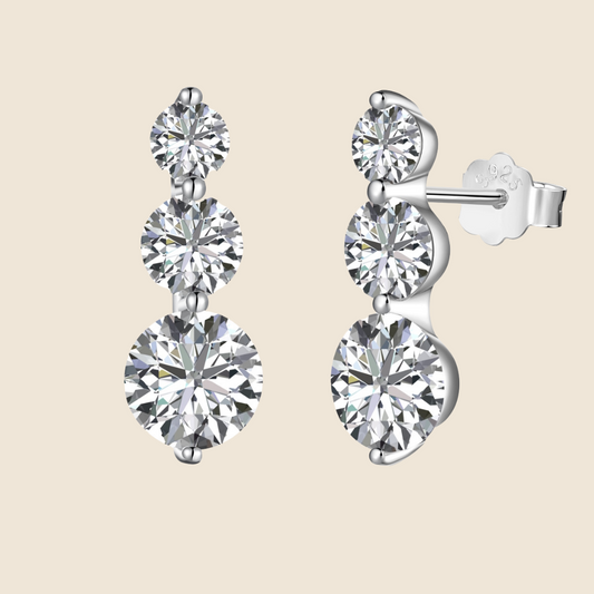 Boucles d'oreilles Clara Argent 925 et Zircon